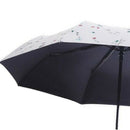 Fully Automatic Small Fresh Umbrella Rain Woman Three Fold Umbrella Floral