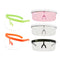 Oversized Frame Shield Visor Flat Top Sunglasses  White Frame