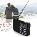 Portable Mini Stereo Lcd Display Fm/Am Radio Usb Tf Card Music Player Recha