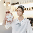New Fashion Pu Leather Handbag Shoulder Messenger Bag Small Round Bag Ladie