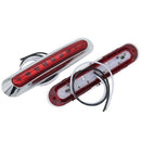 2Pcs 9 Led Waterproof Car Truck Lorry Side Marker Light Tail Rear Lamps Ind