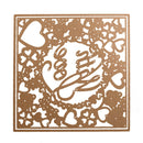 2 X With Love Square Photo Cutting Dies Stencil DIY Scrapbook Mould Craft