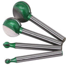 4 Pcs 6Mm Long Handle Ball Milling Cutter Round Bottom Lace Tool Round Head