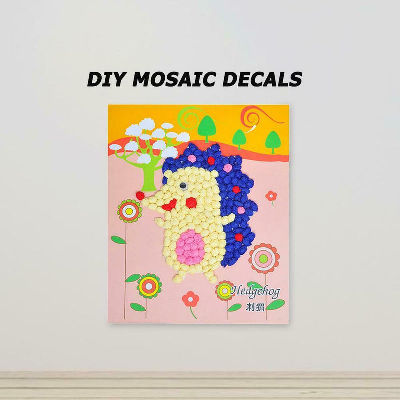 DIY Handmade Paper Rubbing Painting Animals Paper Stickers Children Toys