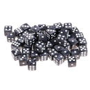 50X 12mm 6 Sided D6 Dice Bundle For  Accessory Gray