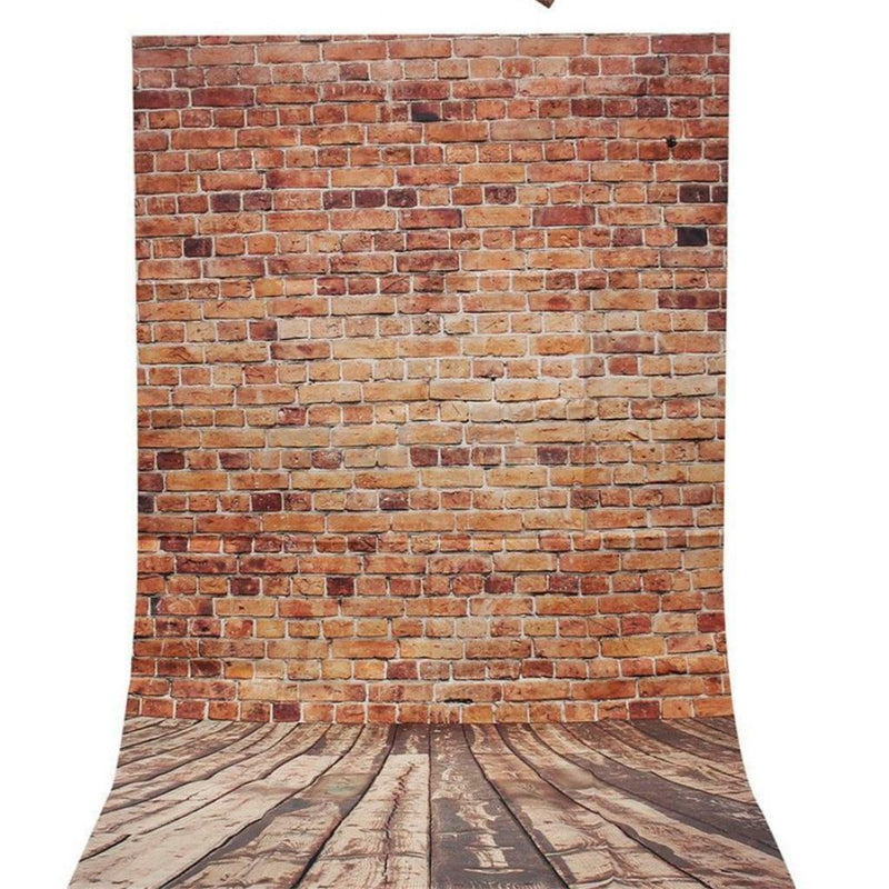 1.5m*1m Brown Brick Wall Photography Backdrop Baby Photo Studio Background