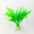 Fish Tank Aquarium Decor Green Artificial Plastic Water Grass Plant Kits Ne B5S6