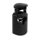 28 mm x 15 mm Cord Stopper Drawstring Stopper, Black, 20 Pieces K4I3