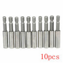 10 Pc Socket Drill Bit Holders Hex Shank Magnetic Extension For Screwdriver UVF