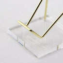 Acrylic Display Easel Holder for Mineral Fossil Rocks Quartz Platter Medals