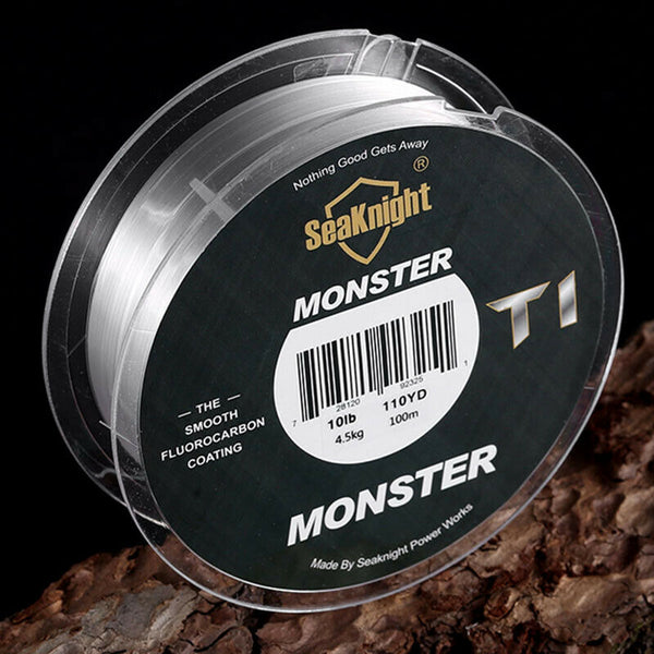 20Lb Seaknight T1 100% Fluorocarbon Coating Fishing Line 100M Monofilament  A2L5