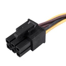 5X(A Dual 4-Pin Molex IDE to 6 Pin PCI-E Graphic Card Power Connector Cabl K1A2)