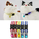 Adjustable Reflective Pet Collar Safety Release Buckle with Bell for Cat Do