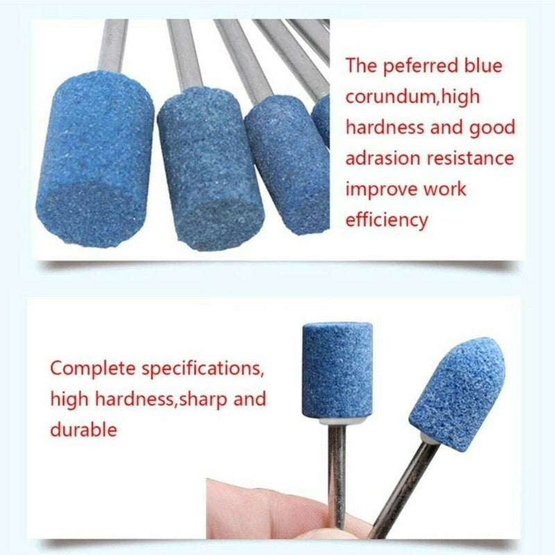 10pcs 4-10mm Ceramic Polishing Rotary Die Grinder for Polishing Cutting