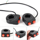 7/8'' Motorcycle Bike Handlebar On Off Button Head Spot Fog Light SwitchButton3C