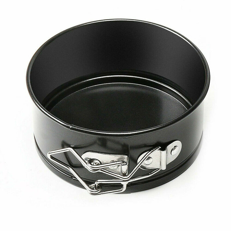 3PCS 12/18/24cm Round Cake Tin Non-stick Spring Form Loose Base Baking Pan Tray