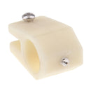 White Nylon Jaw Slide Bimini Top Clamp Fitting Fits 7/8" 22mm Tube/Pipe