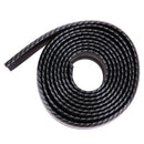 Black Soft Carbon Fiber Car Rubber Bumper Strip  Outside Bumper Front Lip