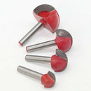 4X Milling Cutter Router Bit Set 1/4" Shank Tungsten Carbide Woodworking Tools