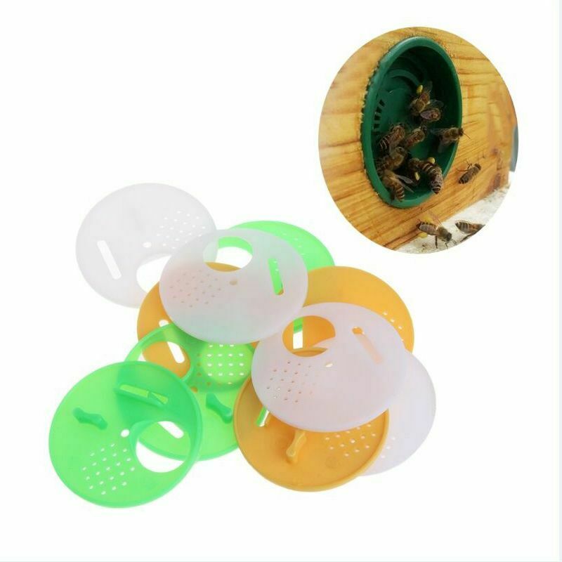 12pcs 3 Colors Beekeepers Beehive Box Entrance Gates 68mm Beekeeping Tools