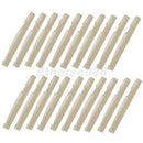 20x/Pack 72x3x9mm Guitar Bridge String Saddles Plastic for Folk Guitar White