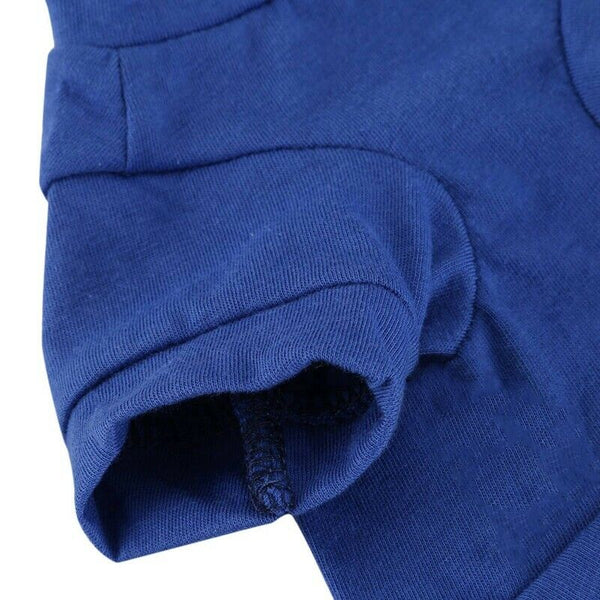 Cute little pet T shirt puppy cat apparel dog clothes best star print blue