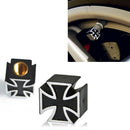 Universal Cross Style Car Tire Tyre Wheel Valve Stems Caps Dust Cover Black