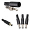 10Pcs 55 x 21mm Male Solder DC Barrel Tip Plug Jack ConnectorsA Straight F9 L4Q1
