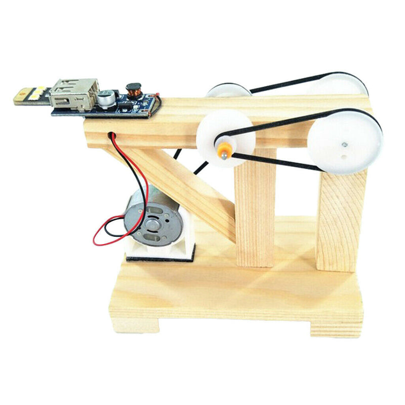 DIY Hand Crank Generator , Kids Student Science Educational Learning Electronic