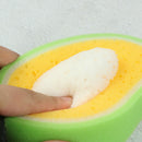 Fruit Dish Washing Cleaning Cloth Sponge Scrubber Scouring Pad Kitchen Gadge Bj