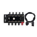 SATA Fan Hub 4pin PWM Hub PC Fan Large 4P Power Supply Splitter Adapter