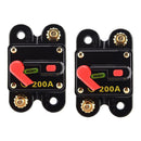 2x 200A AMP Circuit Breaker Fuse Reset 12-48V DC Car Boat Auto Waterproof