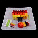 Latch Hook Rug Making kits for Kids Beginner Embroidery Red Flower Carpet