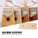 10 Key Kalimba DIY Kit Beech Thumb Piano Mbira Parts for Handwork Painting