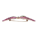 Rose Red Butterfly Brooch Mix Color Rhinestone Brooches For Women Lady Fash S3B1