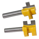 2PC 8mm Shank Rail and Stile Router Bit Tenon Milling Cutter Woodworking Power