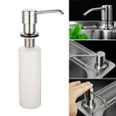 300ML Kitchen Sink Soap Dispenser Polish Stainless Hand Liquid Pump Bottle USA~~