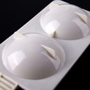 1pc 2 Slot Portable Plastic Egg Poacher Microwave Oven Breakfast Accessory