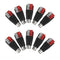 10x Speaker Wire Cable to Audio Female RCA Connector Adapter Plug