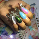 Hot DIY Nail Art Pigment Glitter Mirror Mermaid Chrome Powder Dust Gel Polish
