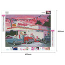 5D DIY Full Drill Square Diamond Painting Parking Lot Cross Stitch Mosaic