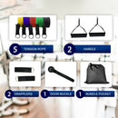 11pcs Resistance Bands Set Pull Rope Home Gym Equipment Fitness Yoga Exercise