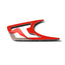 Carbon Fiber Headlight Switch Trim Cover Red+White+Blue for Ford Mustang 15-17