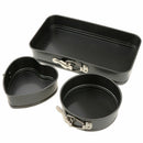 3x Springform Pan Non-stick Cheesecake Round Detachable Cake Bakeware SetNew