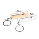 aluminum alloy double-tube whistle for emergency outdoor survival random colo %o