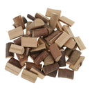 50x Wood Half Cut Log Slices Blocks For Wedding Centerpiece Table Decoration