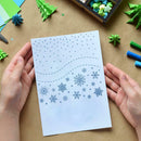 Snowflake Plastic Embossing Template DIY Scrapbooking Paper Cutting Dies