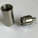 Stainless Steel Waterproof Pills Box Container Aluminum Medicine Bottle Key
