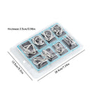 8Pcs/set Metal Wire Puzzle Brain Teaser Game IQ Mind Test Toys for Kids Adults