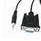 DB9 9 Pin VGA female cable ,DB 9 Female to TRS 3.5mm (1/8in) TRS Stereo Mal E1K3